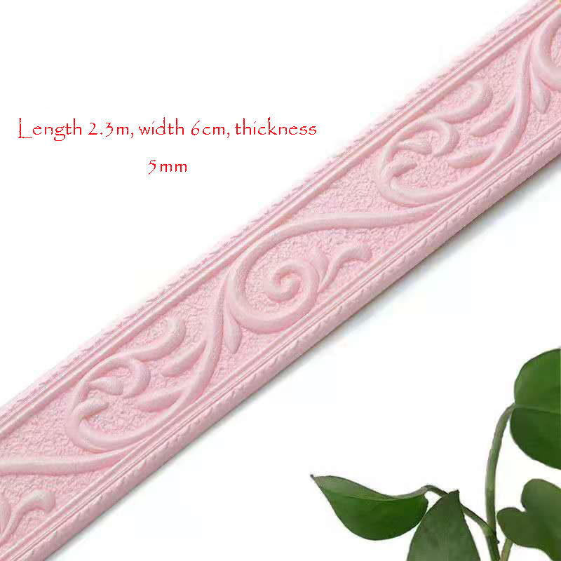 3D Solid Wall Edge Strip Sticker Self-Adhesive Skirting Board Corner Waist Line Sticker Wall Decoration Line Skirting Line Frame