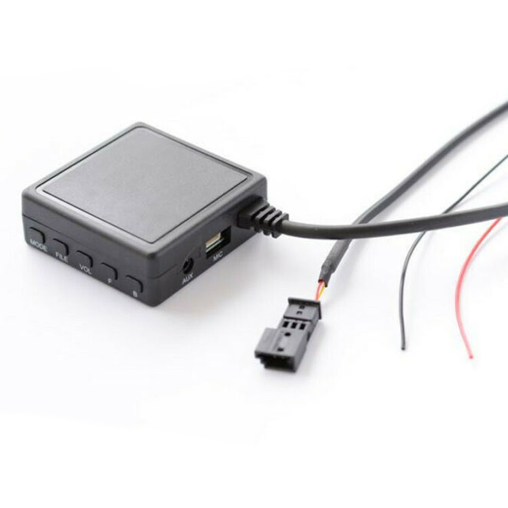 Bil aux kabel adapter med mikrofon usb 3 pin til bluetooth modul til bmw  e53 e46 e39 navigationsradio til usb flashdrev
