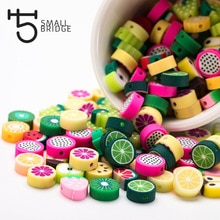 Kleurrijke Fruit Fimo Polymer Klei Kralen Sieraden Maken Armband Diy Accessoires voor Meisje Mix Losse Spacer Kralen C302