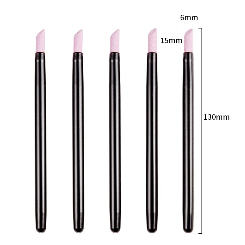 Huiyun 1/5Pcs Quartz Stone Nail Art Scrub Pennen Molen Manicure Trimmer Dode Huid Cuticula Remover Matte Professionele care Tool Pen
