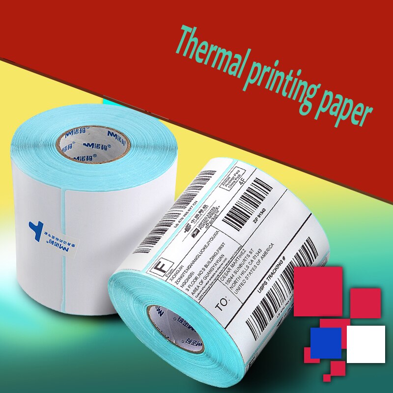 Goede Rolls Sticker Thermisch Papier Voor 100X100Mm 100X150Mm Mini Printer Verschillende Soorten papier