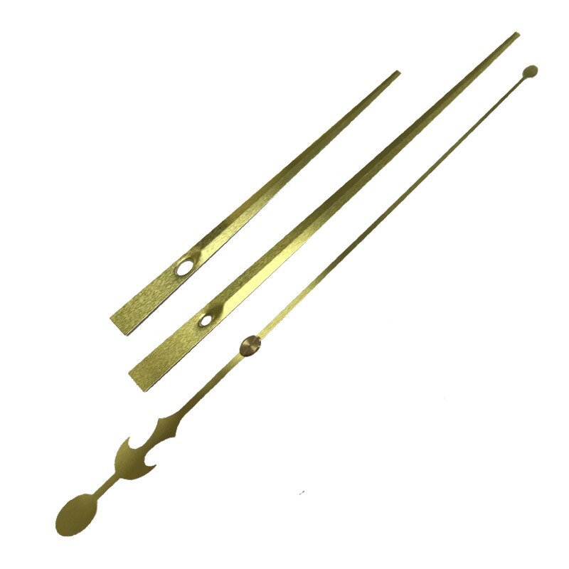 12888 Mute Clock Movement with Long Gold Hands for часы настенные большие 16 inch Wall Clock Replace Accessories with Metal Hook