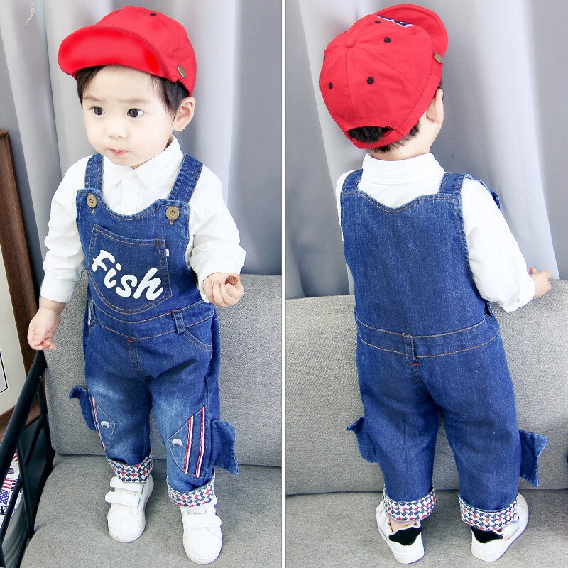 Diimuu Lente Peuter Jongens Lange Broek Denim Overalls Tuinbroek Kids Baby Boy Jeans Jumpsuit Kleding Kleding Outfits Broek