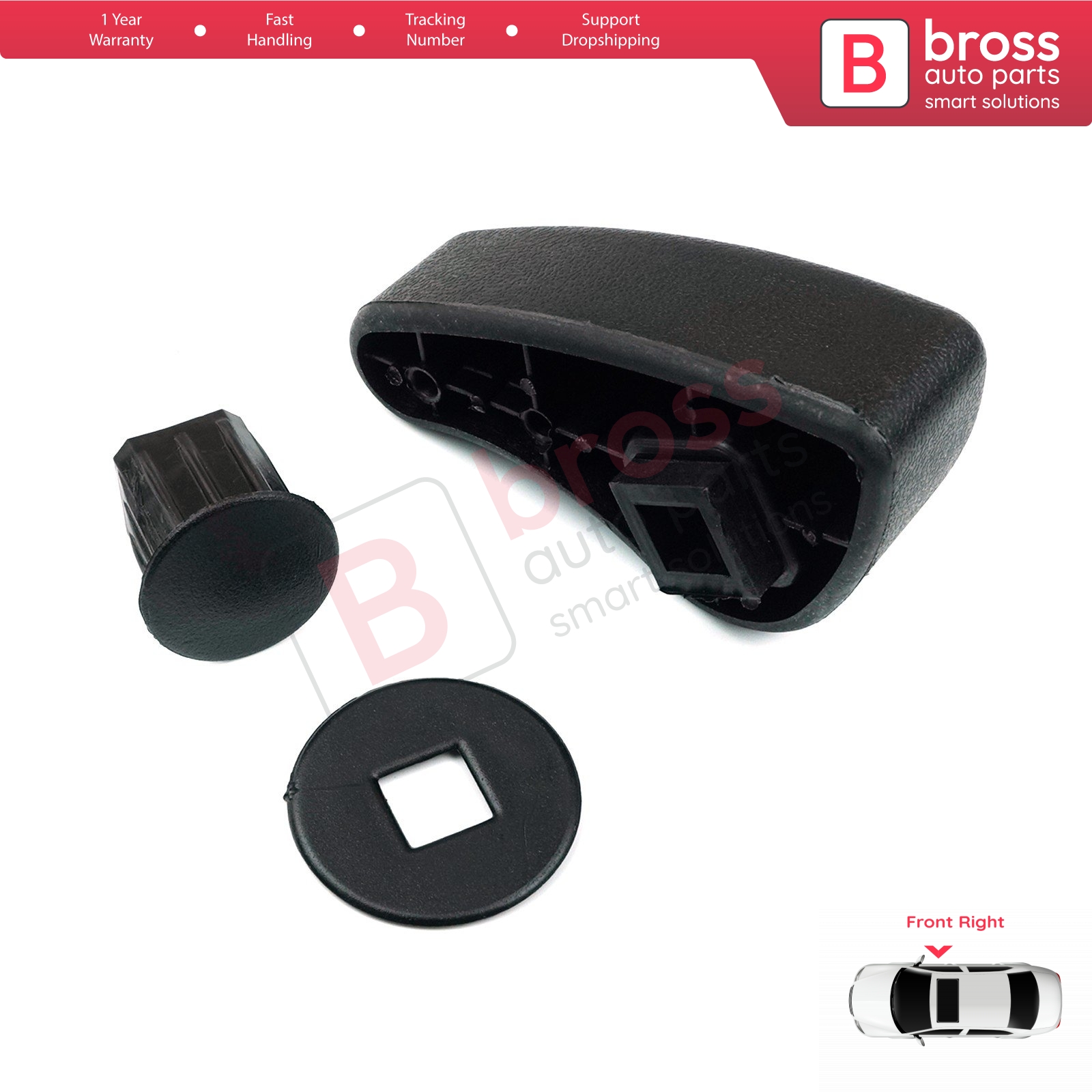 BDP621-2 Zetel Handvat Aanpassing Grip Hendel 7701205079 Rechtsvoor Voor Megane 1 1995-2002; Kangoo 1 ; trafic MK2 2001