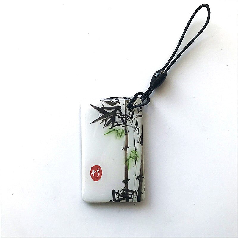 1pcs 13.56 Mhz Block 0 Sector Rewritable RFID M1 S50 UID Changeable Card Tag Keychain NO.3 Keyfob ISO14443A Access Control Card: bamboo