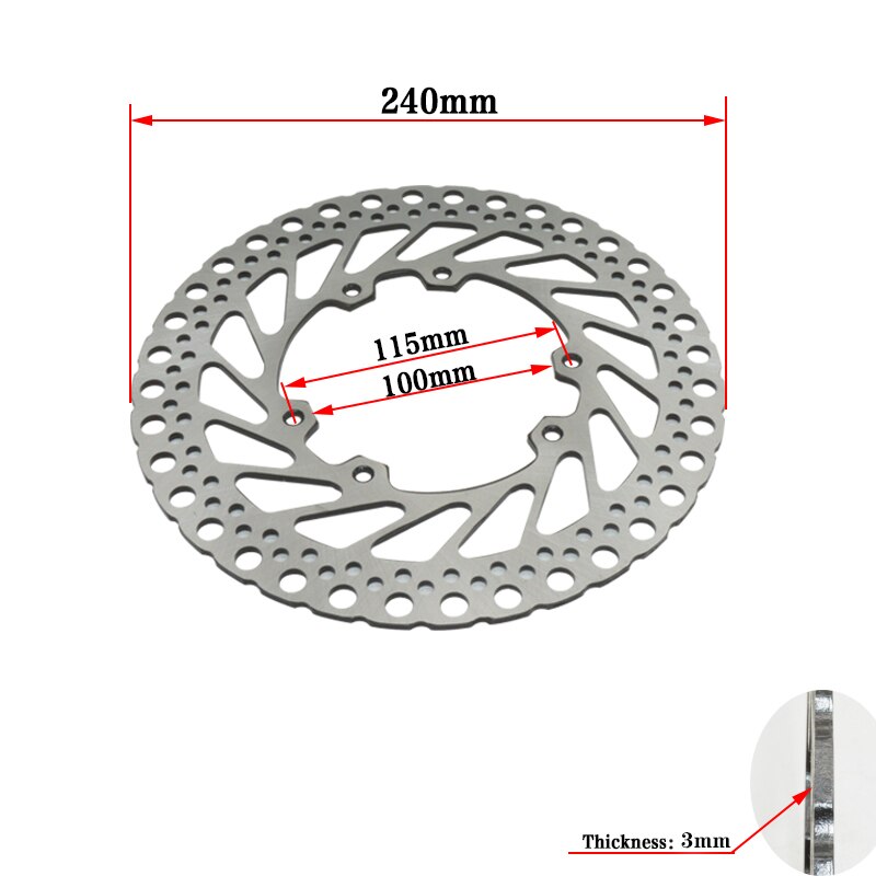 Motorfiets Remschijf Rotor Front Rotor Remschijf 240mm voor CR125 CR250 2002 CRF250 CRF450 2002