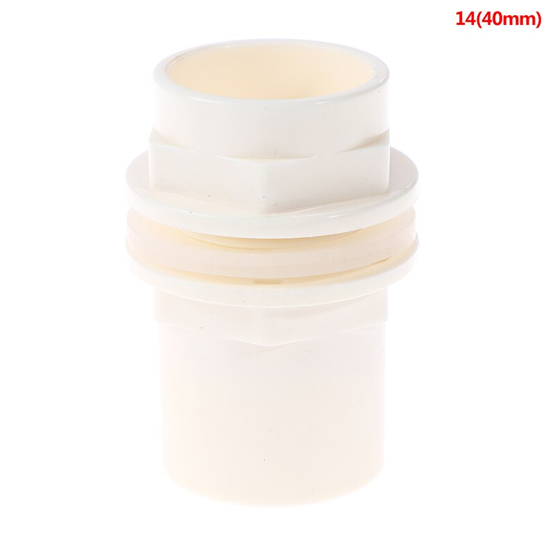 20-50mm PVC Connectors Thicken Fish Tank Pipe Garden Drain Pipe Adapter: A14