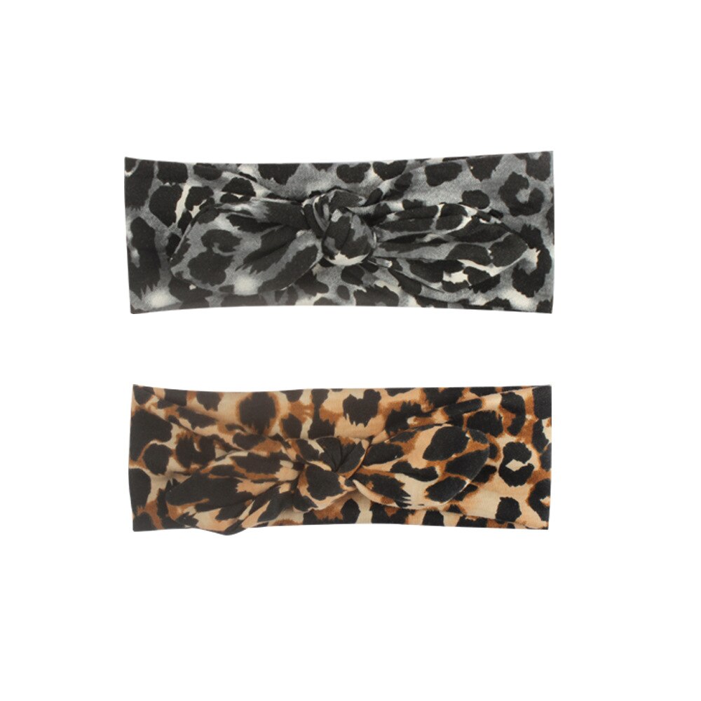 Neue Schönheit Baby Mädchen Kleinkind Kleinkind Leopard Bogen Stirnband Haarband Zubehör