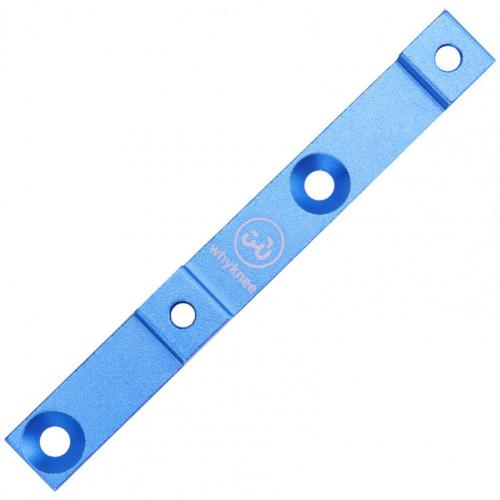 Fiets Fles Houder Adapter Stabiliteit Anti-Oxidatie Levendige Kleur Fiets Bidonhouder Gat Positie Richter Voor Fiets: Blue Double Holes