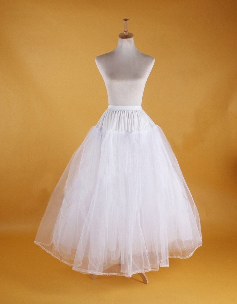 Falda de aro nupcial, accesorios de enagua de boda, crinolina, antideslizante, blanco: 7
