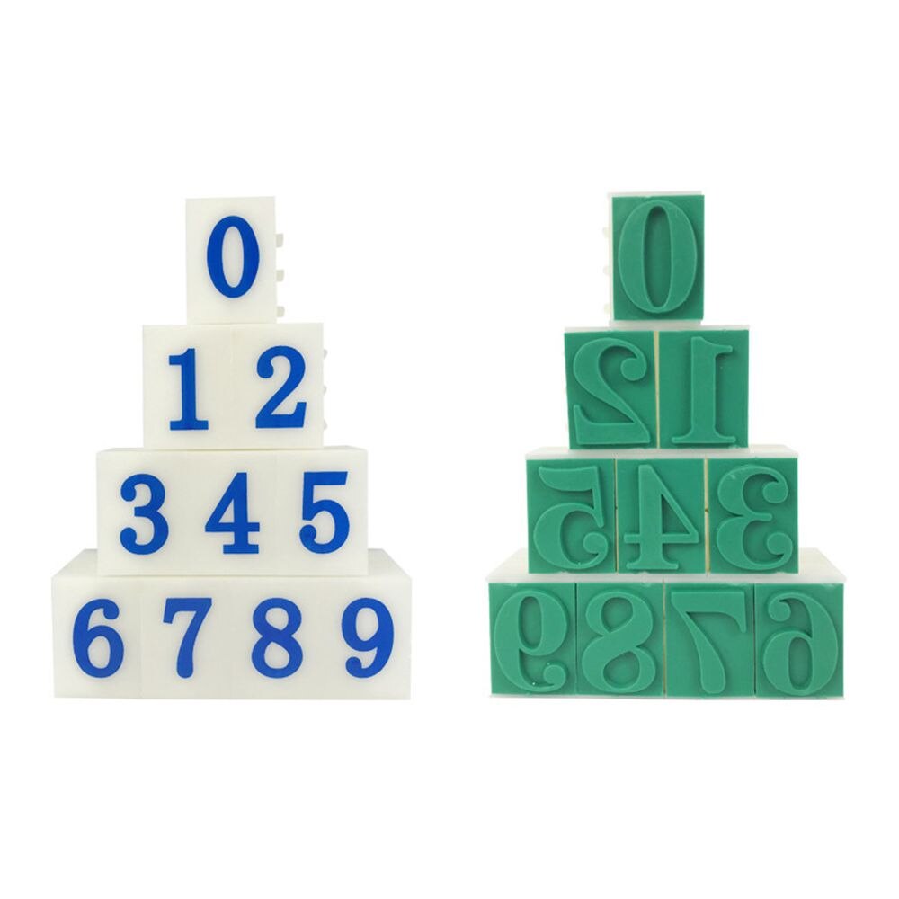 Mini DIY Paper Work Diary Album Wedding Letter Alphabet Stamp Digital Number Symbol Seal Chapter Combination Ink Print: 3