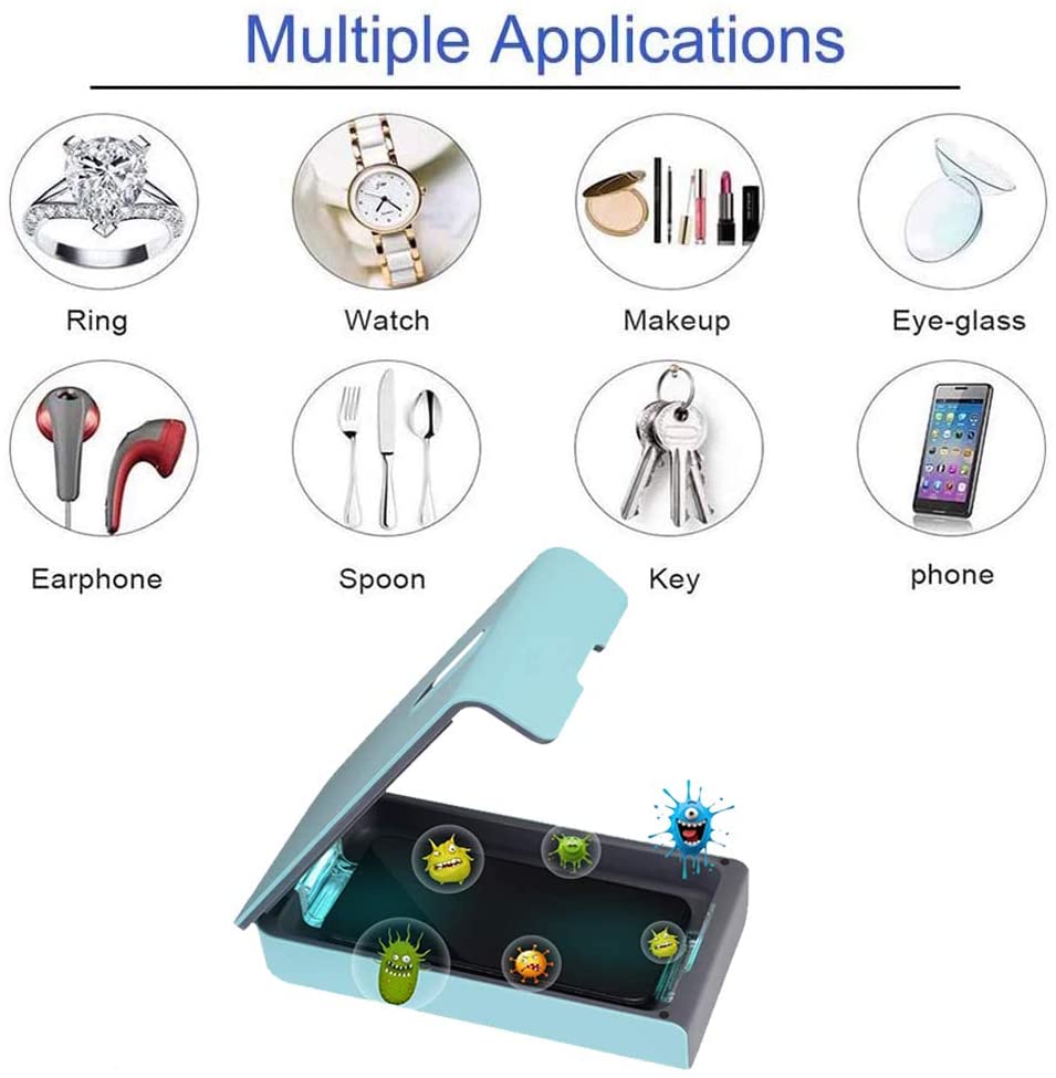 Uv Mobiele Telefoon Sanitizer, Uv Licht Telefoon Reiniger Met Usb Opladen Voor Ios Android Mobiele Telefoon Tandenborstel Sieraden Horloge