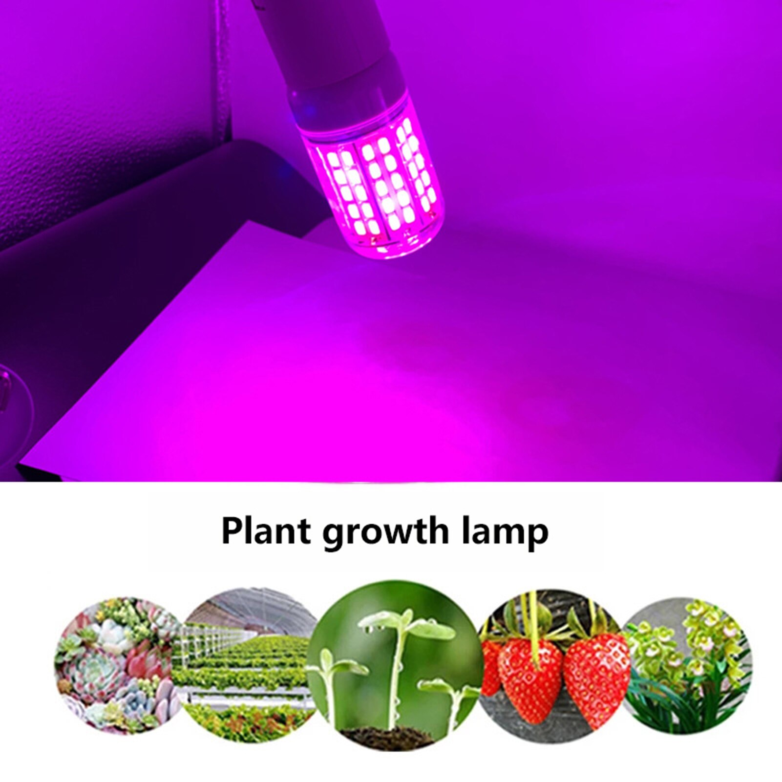 Volledige Spectrum Plant Licht Plant Grow Light Bulb E27 15W 5730LED Hydrocultuur Groei Licht Uv Lamp