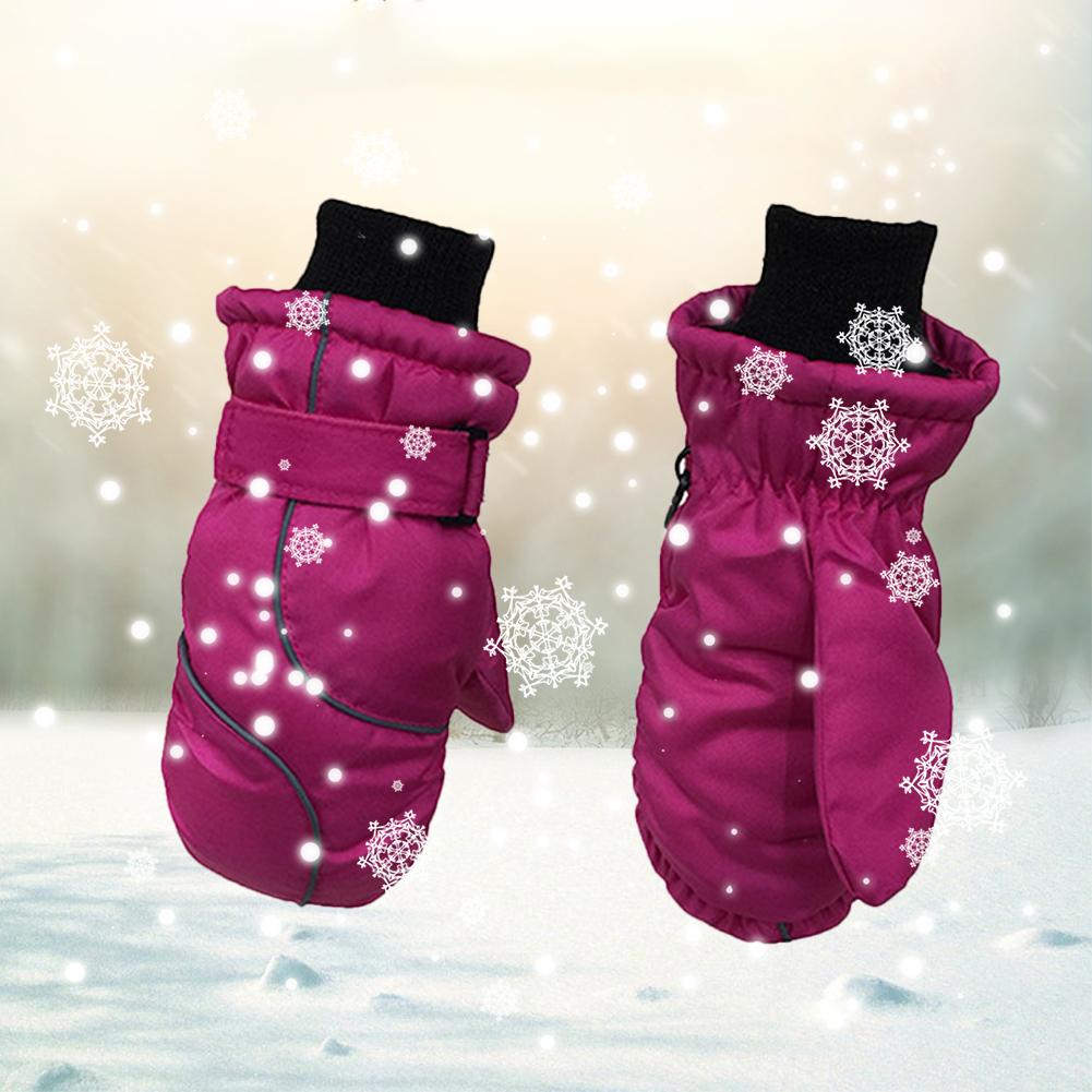 Children's Thick Warm Gloves Winter Ski Waterproof Windproof Gloves Children Outdoor Play Snow Antifreeze Gloves