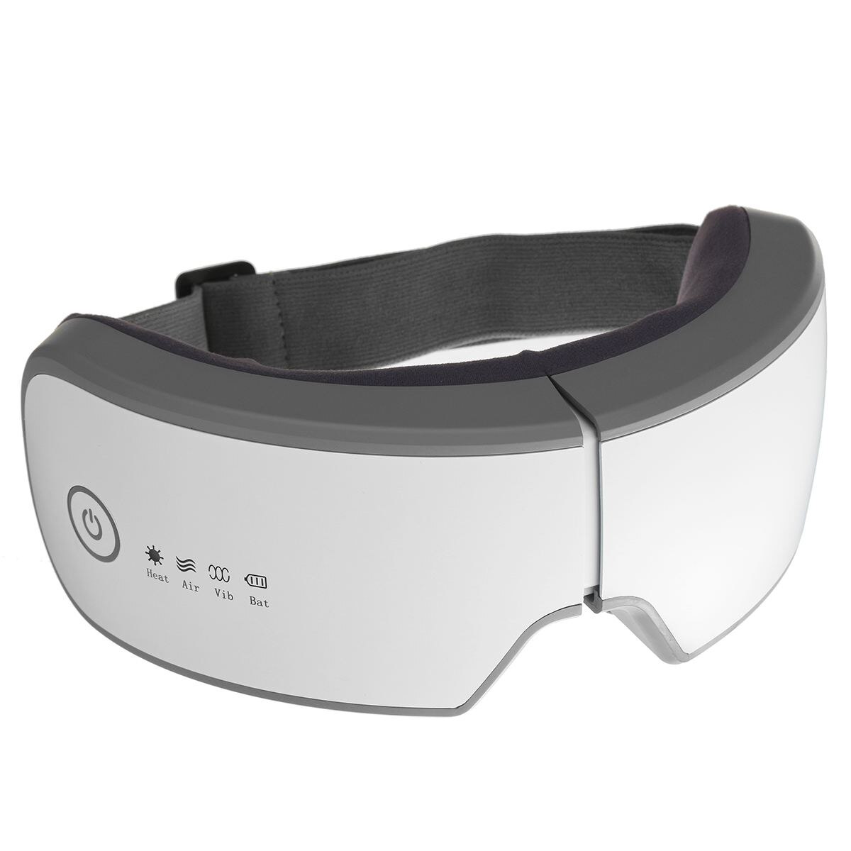 Eye Massager 4D Smart Trillingen Oogzorg Instrument Comprimeren Bluetooth Muziek Eye Massage Bril Vermoeidheid Pouch &amp; Rimpel: WHITE