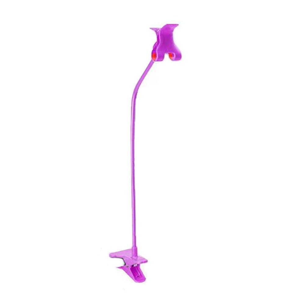 Universale Pigro supporto Del Telefono mobile Supporto A Collo D'oca Stent Flessibile letto tavolo scrivania clip Della Staffa per il Telefono Flessibile Del Supporto Del Braccio Caldo: VIOLA