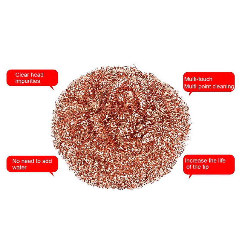 Welding Solder Iron Tip Cleaner Steel Wire Sponge Balls Solder Brass Tip Cleaner Steel Wire Sponge for Cleaning Solder Iron Tips: type b