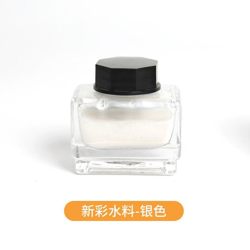 Ceramic Art Pigment Overglaze Color Water-soluble Color Pigment Low Temperature Overglaze Ceramic Painting Material: Silver  15ml