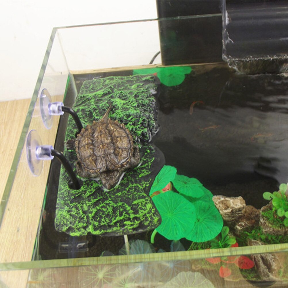 PU Foam Aquarium Float Decoration Bask Crawler Sun Roof Terrace Climb Brazilian Tortoise Turtle Platform Toy Floating Island