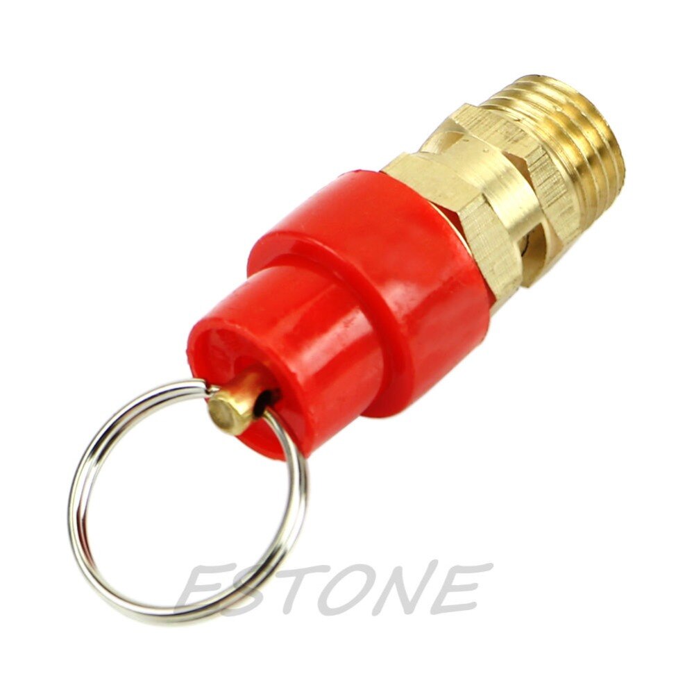 Conrader 120 PSI Brass Safety Pressure Relief Valve – 1/4" Pop Off For Air Tanks & Compressors