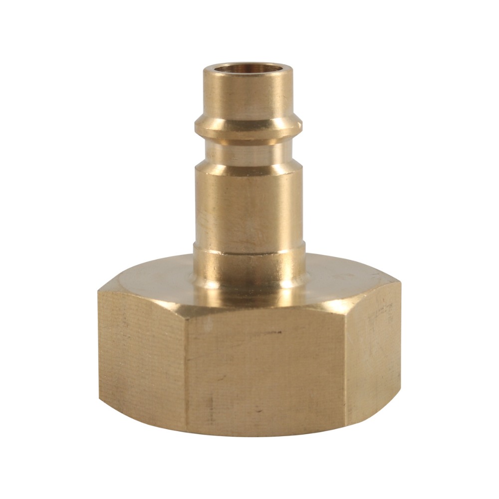 Manguera de agua RV de latón, accesorios de conexión rápida, conexión rápida dorada 1/2 a 3/4, manguera de jardín, grifo de ducha para Camper, conector rápido: Blanco