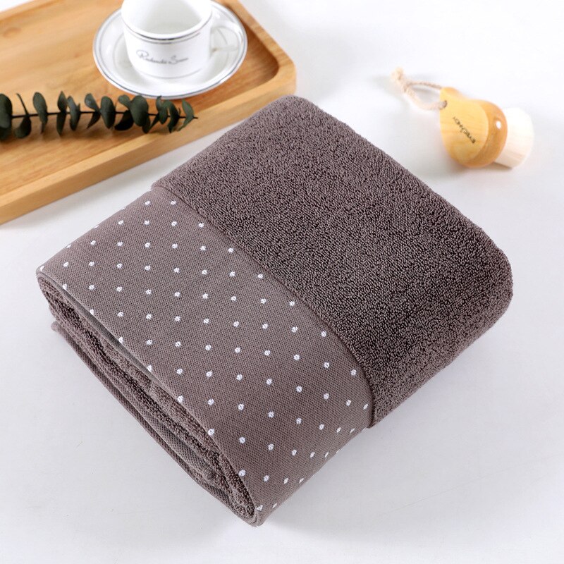 Large Cotton Bath Towel Thick Towel Family Bathroom Adult Hotel Child Bathroom Bath Towel: Coffee / 1pcs 35x75cm