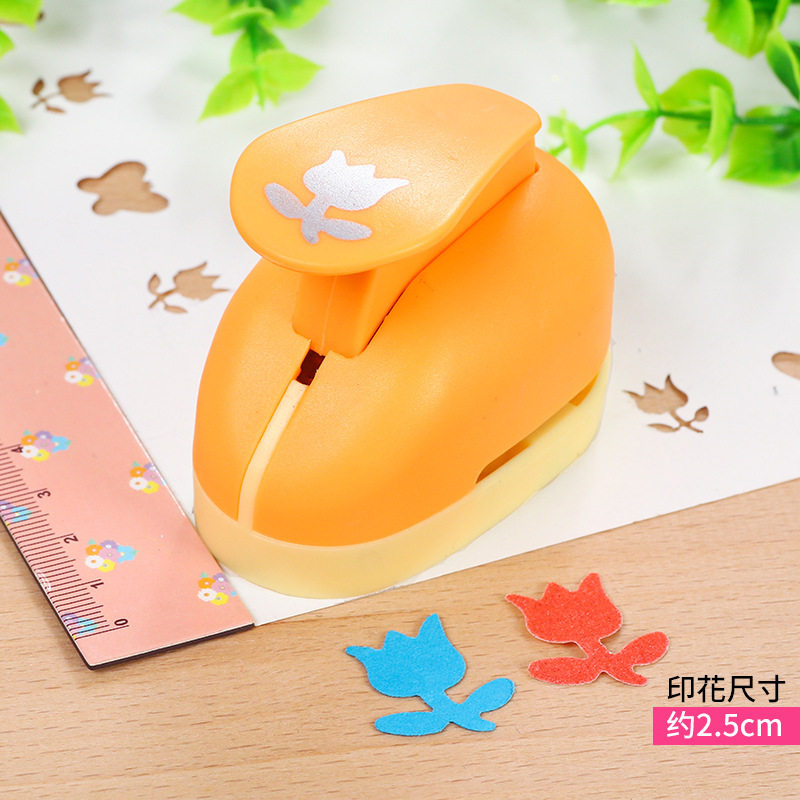 1pcs 2.5cm/1.5cm Mini Paper Punch for DIY Card Punch Device Engraving Cutter Machine Handmade Materials for Kindergarten: 2.5cm rose