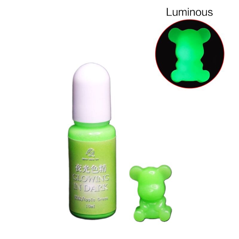 Lysende flytende pigment håndlaget ab lim uv epoxy mold filler håndverk smykker gjør diy toning materiale