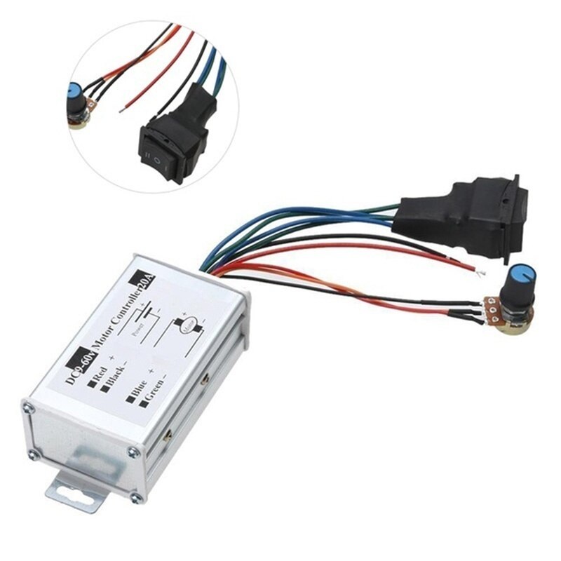 Reversible Dc Motor Speed Controller Brush Motor Driver Controls Module Dc 9v-60v Motor Pulse Width Modulator Regulator