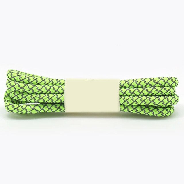 1 Paar Lichtgevende Fluorescerende Sneaker Shoestrings Sport Schoenveters Reflecterende Ronde Touw Schoenen Kant Licht Schoenveter Schoen Accessoires: green / 100cm