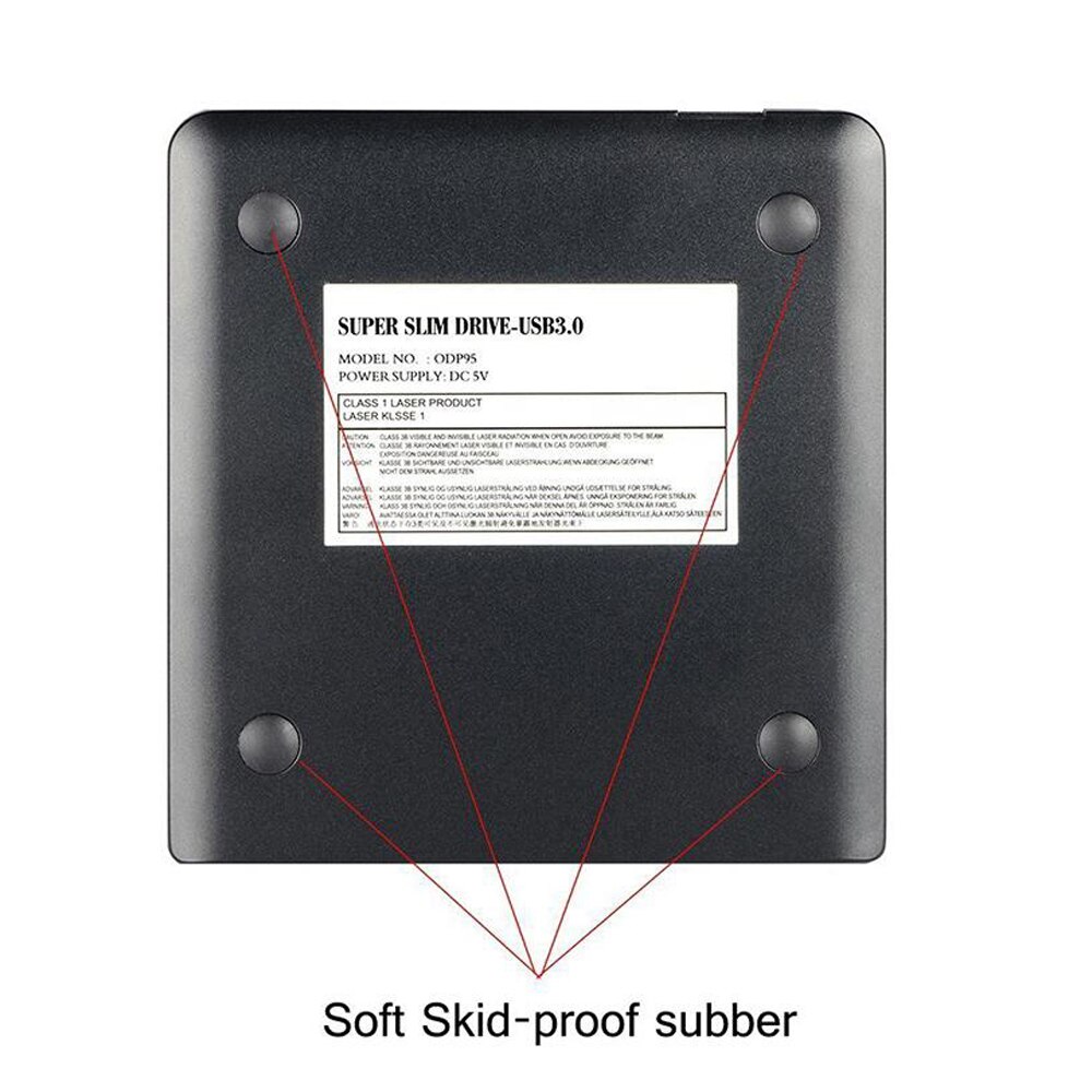 12.7mm USB 3.0 SATA Optical Drive Case Kit External Mobile Enclosure Blu-ray DVD/CD-ROM Case For Notebook Laptop Without Drive