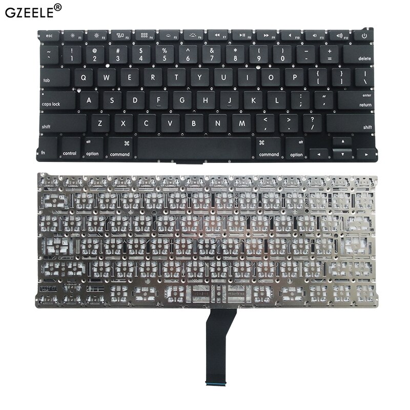 Teclado de repuesto para Macbook Air de 13 pulgadas, accesorio para Macbook Air de 13 &quot;, A1369, A1466, años a , US/UK/RU/FR/SP/AR/CZ/TR,: US