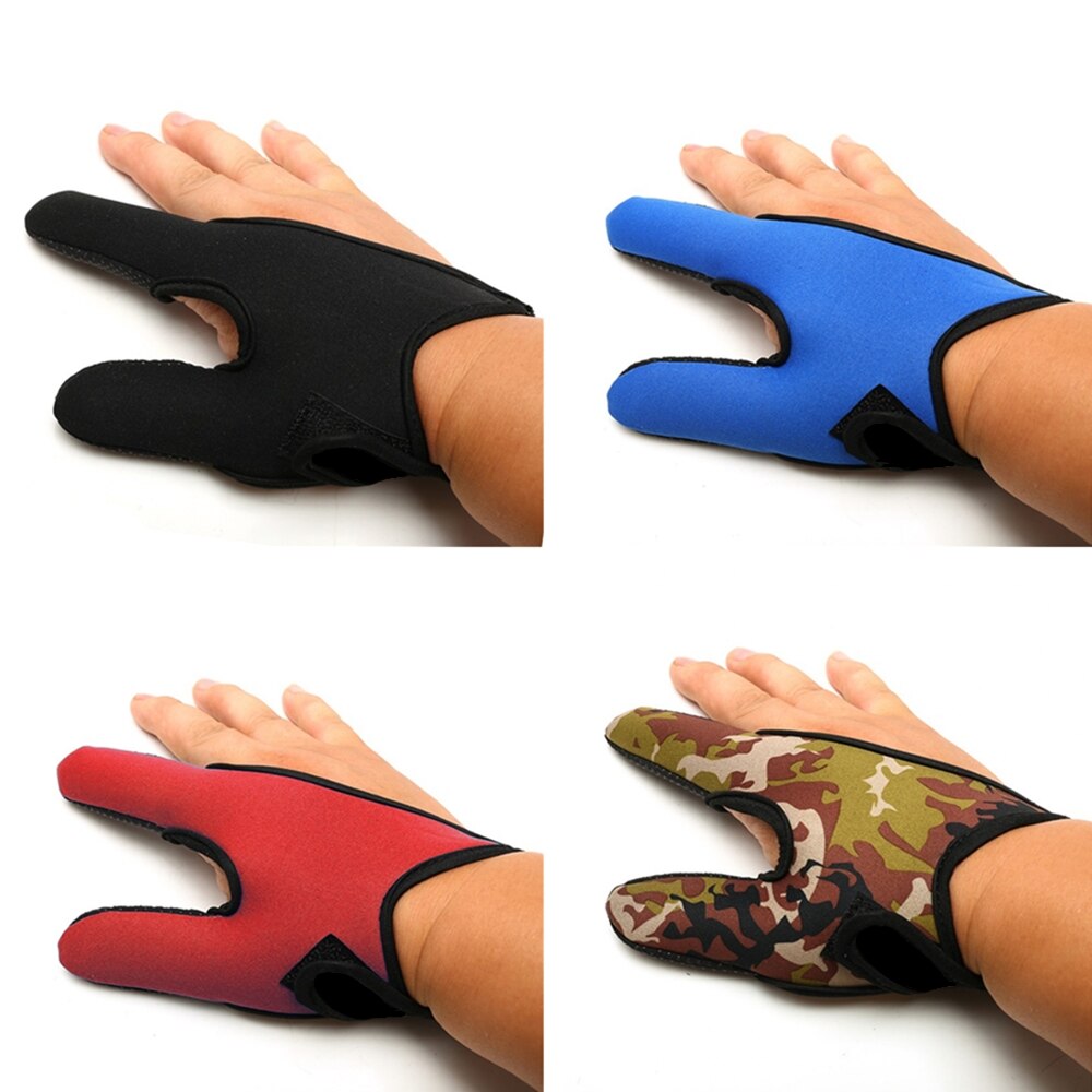Guantes de pesca antideslizantes transpirables para exteriores, protectores de dedos impermeables, accesorios de herramienta, 2 dedos, Invierno