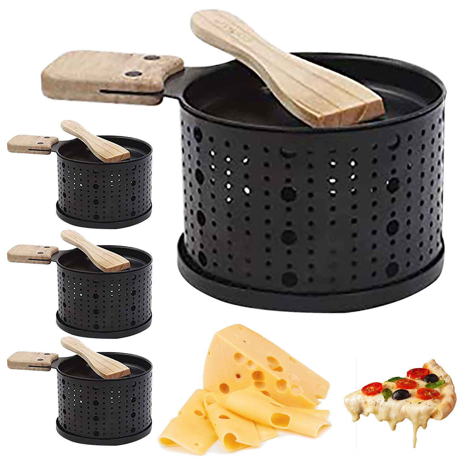 Fondue Pots Picnic Kitchen Supplies Candle Slow Oven Cheese Cheese Bread Grill Фондюшница Для Сыра
