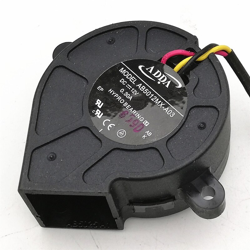 5025 DC12V 0,30 EINE AB5012MX-A03 5cm Turbo trommel Fan 6 Monate Garantie
