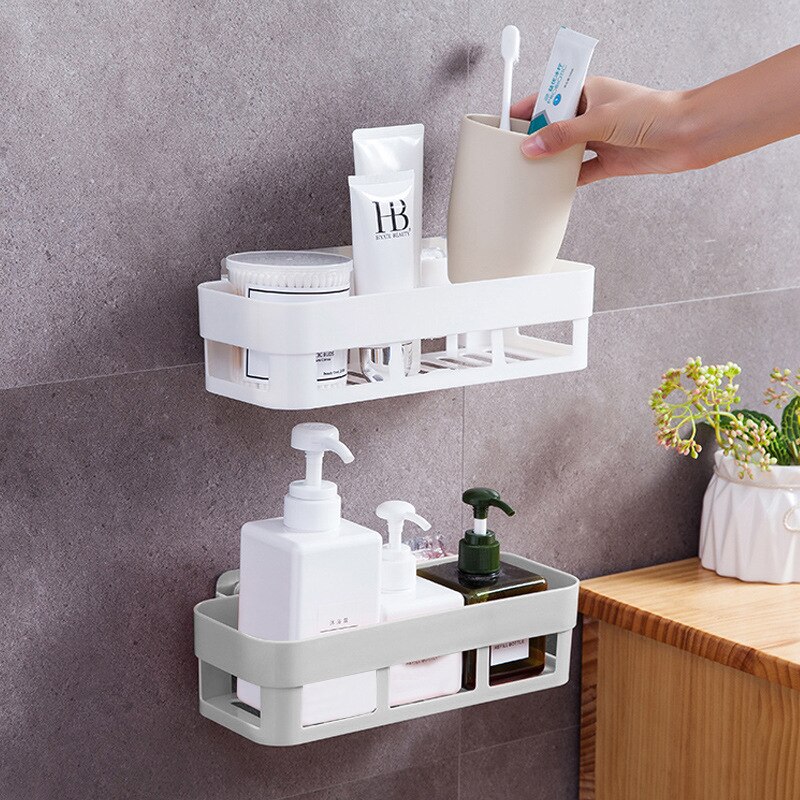 Bathroom Shelf Toilet Kitchen Triangle Towel Storage Wall-free Punching Wall Hanging Bathroom Accessories Kitchen Accessories