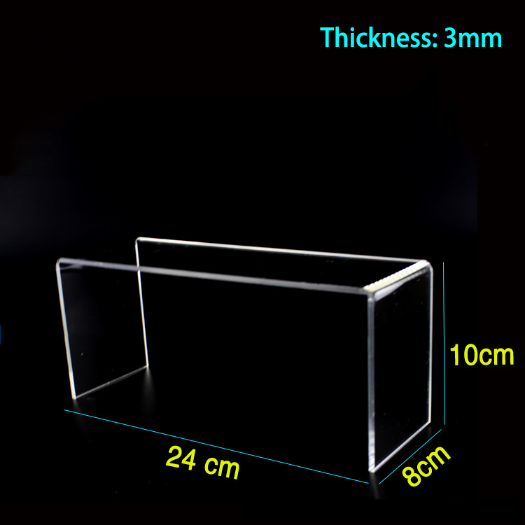 Soporte de exhibición de zapatos transparente de acrílico, soporte de estante de zapatos en forma de U para tienda de zapatos, elevador de exhibición, organizador de almacenamiento de zapatos para el hogar