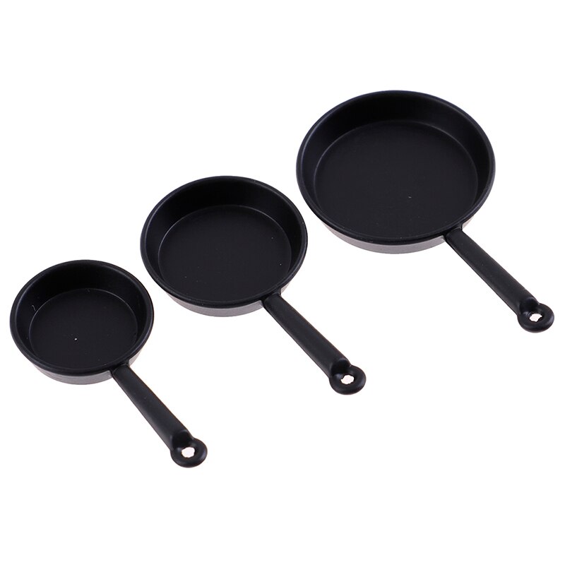 3 pz/impostato 1/12 Bilancia Vintage ▾ Casa Delle Bambole in Miniatura in Metallo Padella Frittura Padelle da cucina Pentola Pentolame E Utensili per Cucinare Cucina Accessorio di Alta Qualità: 3