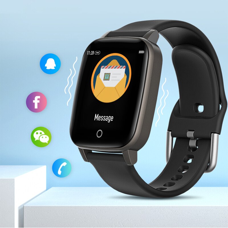 LIGE Smartwatch - Body Temp & Heart Rate Monitor - Fitness Tracker for Android & iOS - 1.3" Display