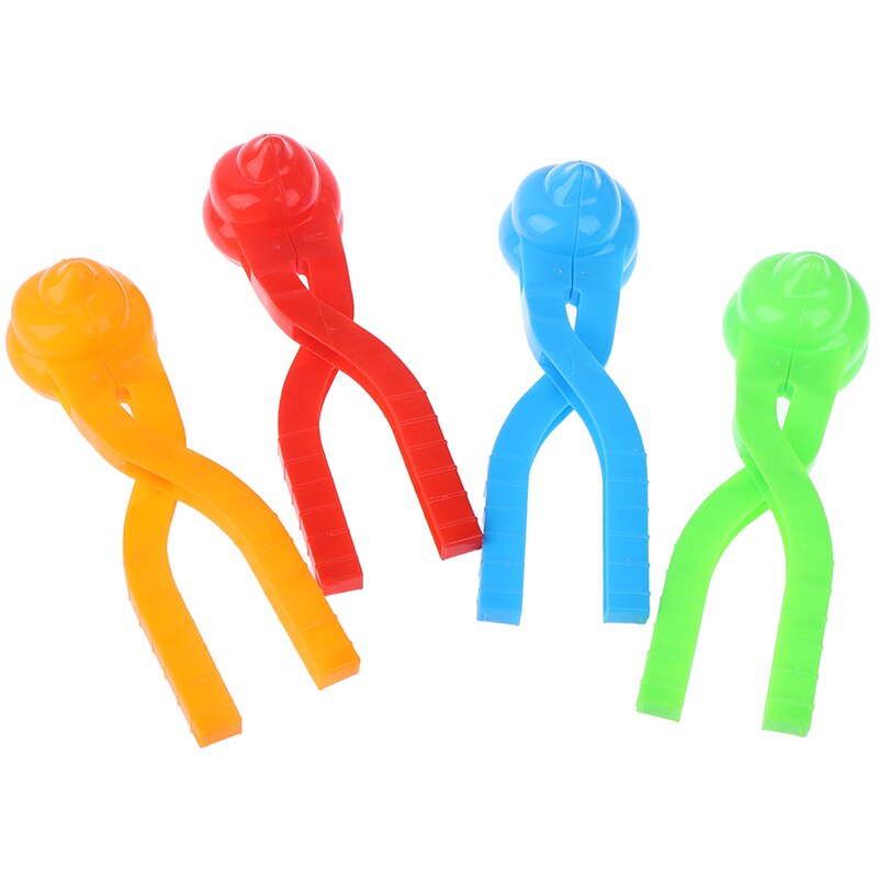 1pc leuke cartoon eendvormige sneeuwbal maker clip kinderen buiten winter sneeuw zand mal gereedschap willekeurige kleur