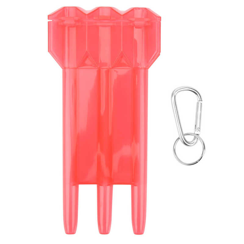 Universal Portable Big Size Dart Box Darts Tool Box For Darts Game Dart Accessories Plastic Darts Holder: Red