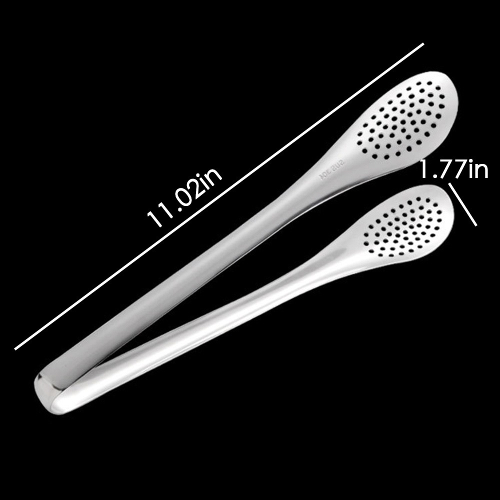Stainless Steel Kitchen Tongs Barbecue Cookware Food Tongs Portable Stainless Steel Barbecue Tongs Picnic Barbecue Cooking: 12inch