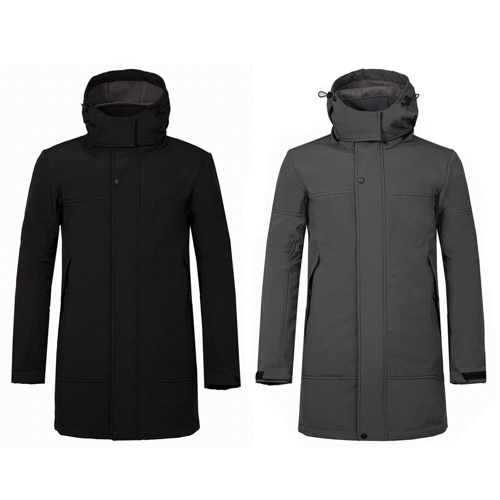 Long Softshell Men Jacket Waterproof Windproof Fleece Thermal Windbreaker Skiing Snowboarding Jackets Mountain Hiking Clothes