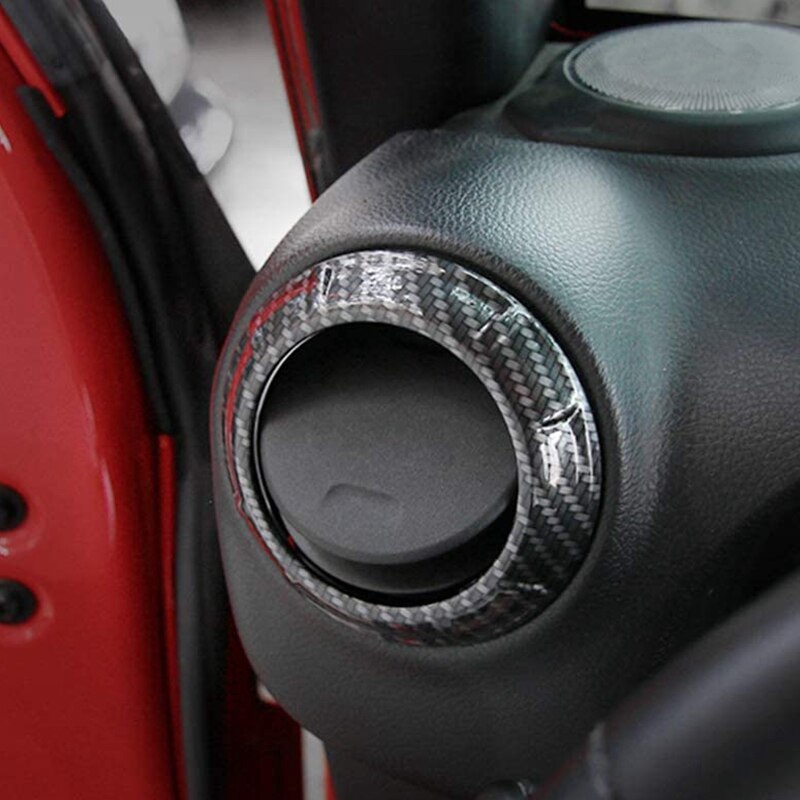 Dress Up Your Jeep's Interior With This 4-piece Carbon Fiber AC Vent Cover Trim. Fits Wrangler JL 2018-2020 And Gladiator JT 2020. Genuine Carbon Fiber Grain, Easy Stick-on Installation.