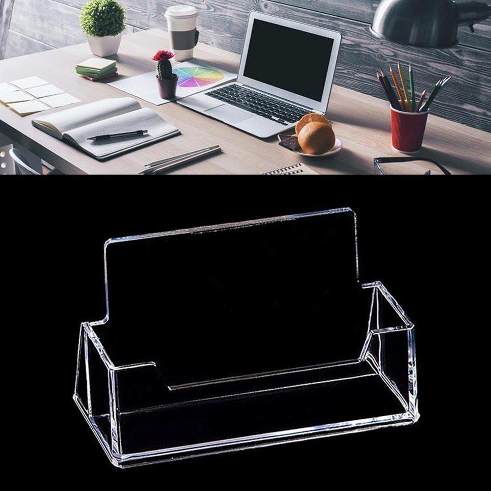 Acrylic Transparent Business Card Without Cover Business Card Storage Box School Office Supplies Office Storage Supplies