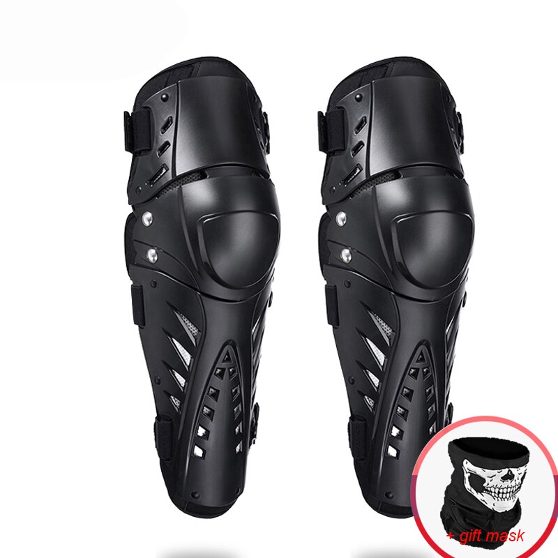 PRO-BIKER Motorcycle Knee Pad Men Protective Gear Knee Gurad Knee Protector Rodiller Equipment Gear Motocross Joelheira Moto: BLACK TITAN