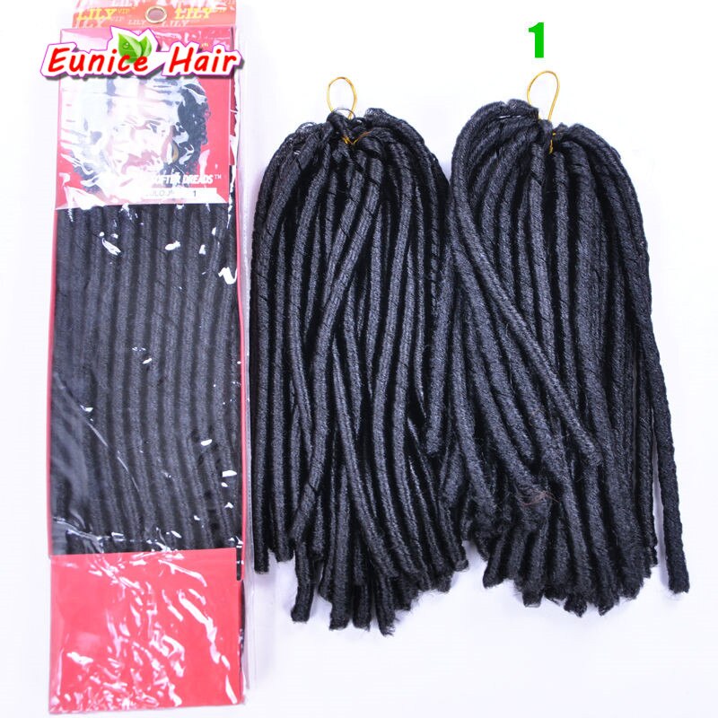 Extensions de mèches au Crochet, 30 racines, 14 pouces, Faux mèches, 12 couleurs, tresses au Crochet: n ° 1