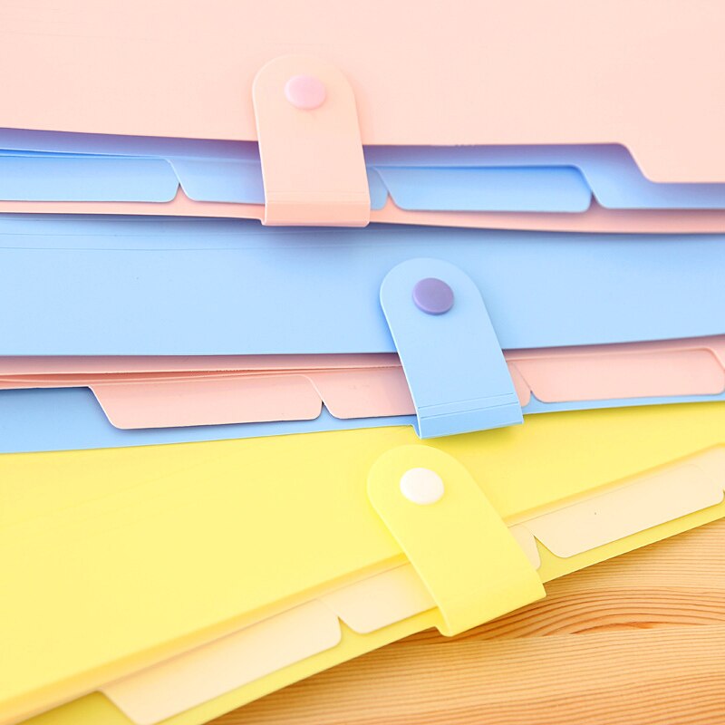 Simpatici documenti di prova per cartelle di file di sorriso A4 cartoleria per studenti multistrato di grande capacità