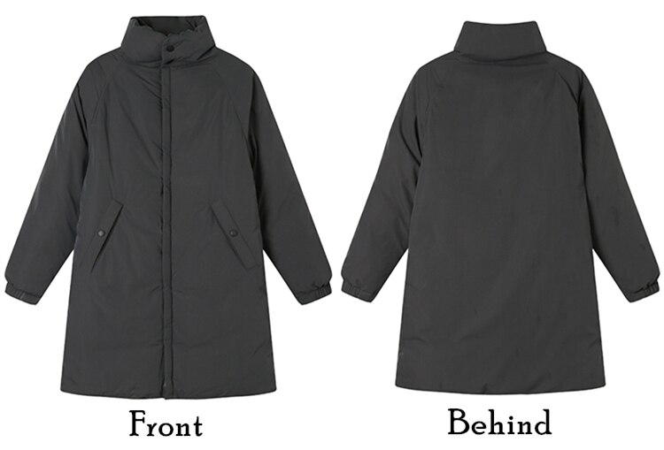 Colorfaith – parka d'hiver et de printemps pour femme, manteau Long surdimensionné de avec poches et col montant, nouveauté , CO850