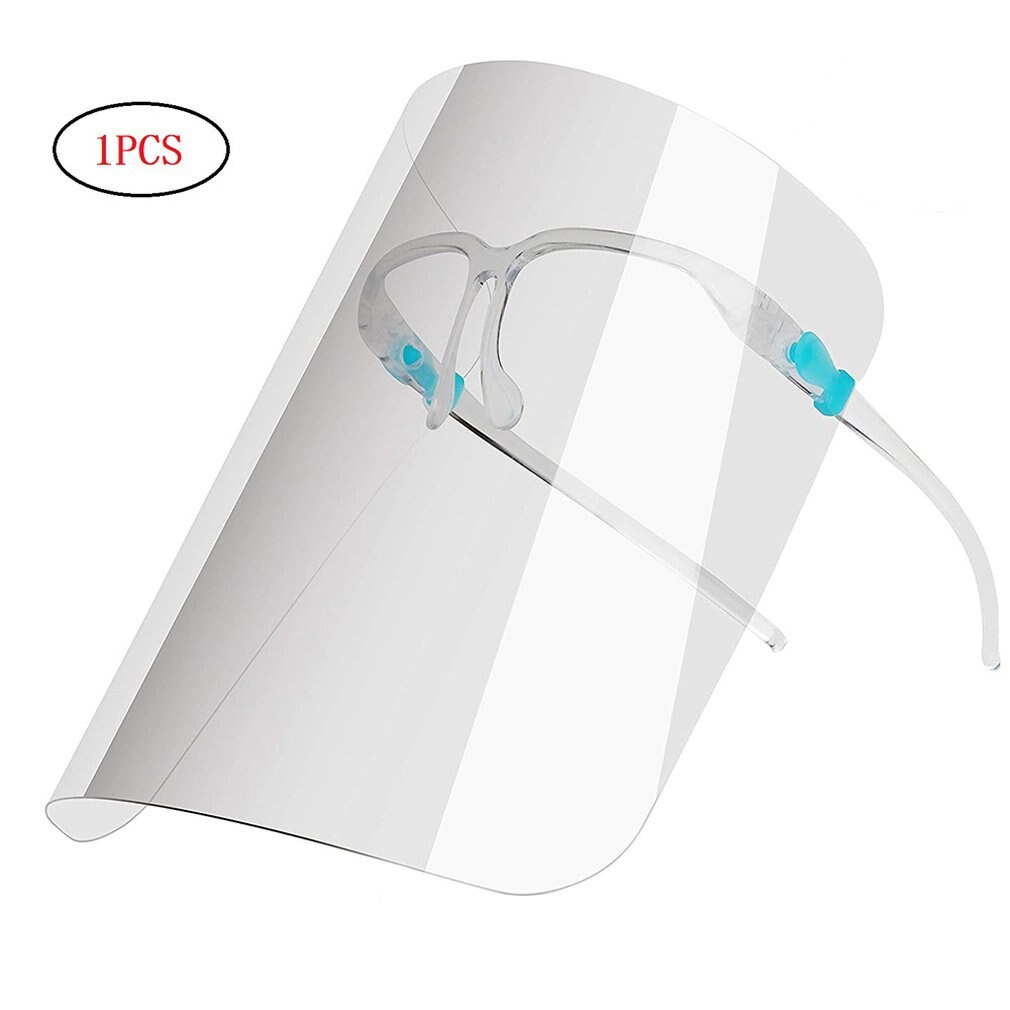 Materiaal Full Face Dubbelzijdig Beschermende Masker Mode Veiligheid Masker Verlengd Arc Anti-Fog Maskers: 1pcs